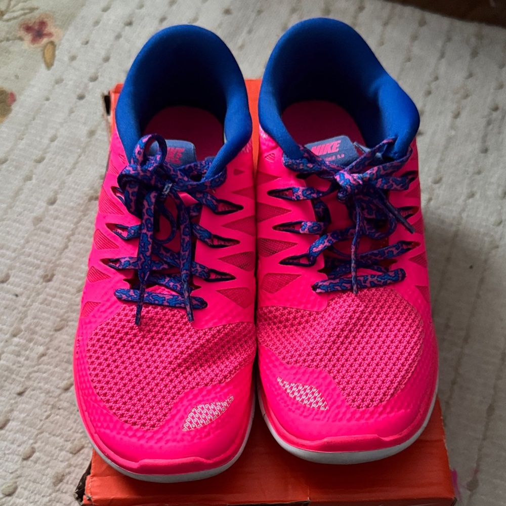 Nike Running Shoes – Pink / Blue – Size 5Y (EU 36.5)